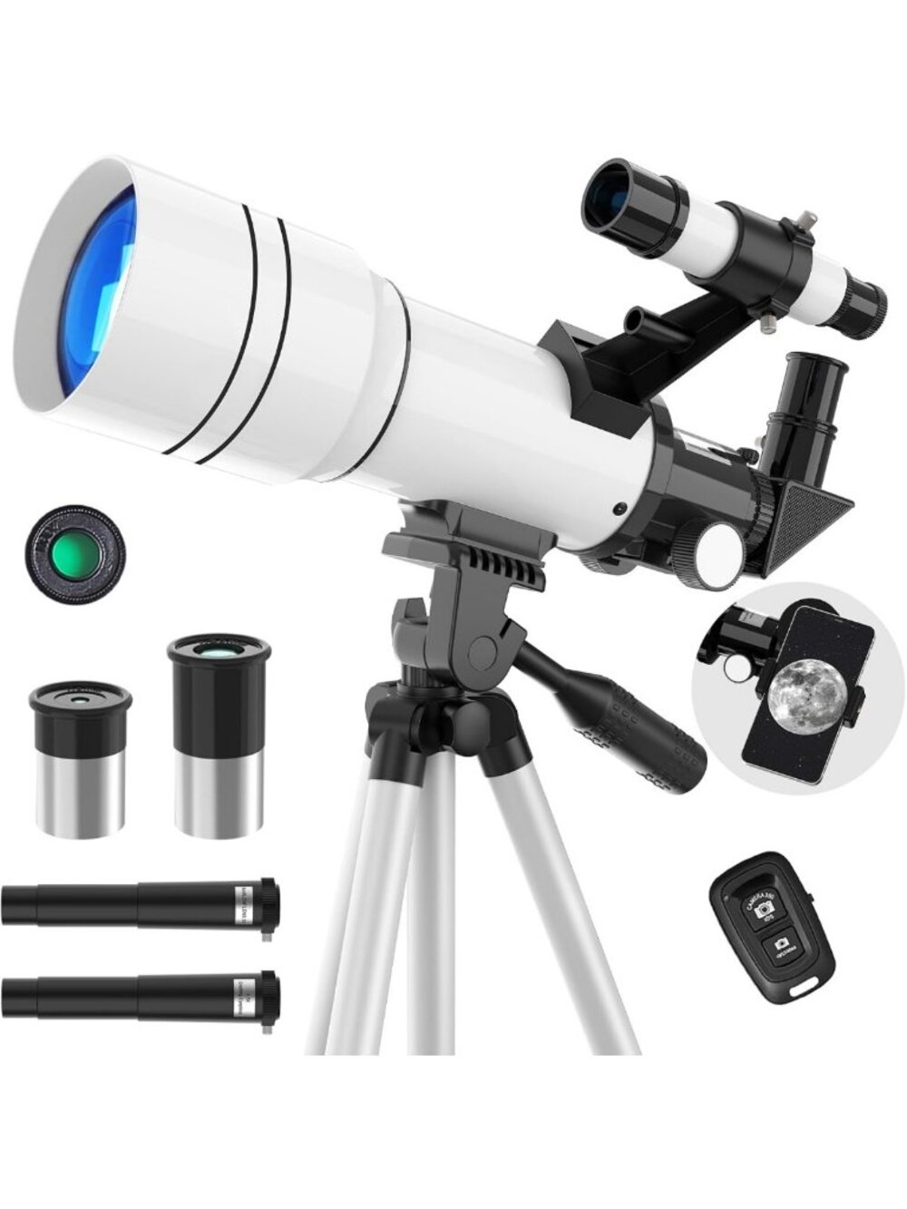 High-Power 70MM Refracting Telescope for Kids & Adults - Perfect for Moon
